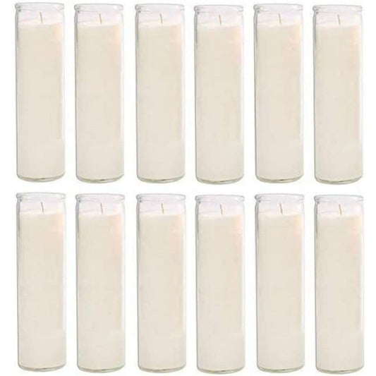 Blessed Sanctuary Series Assorted Religious Candle, White, Case of 12