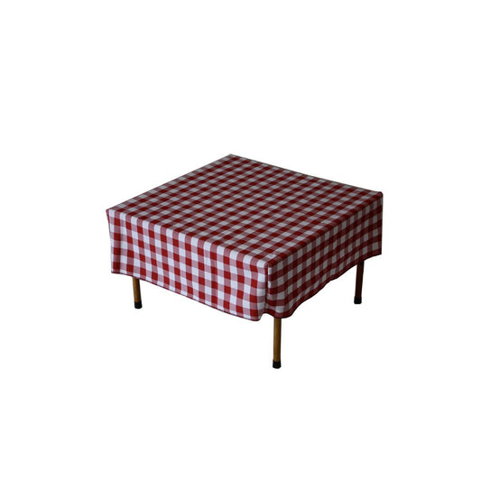 Table in a Bag Square Polyester Gingham Tablecloth