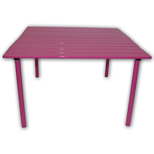 Pink Low Aluminum Table in a Bag