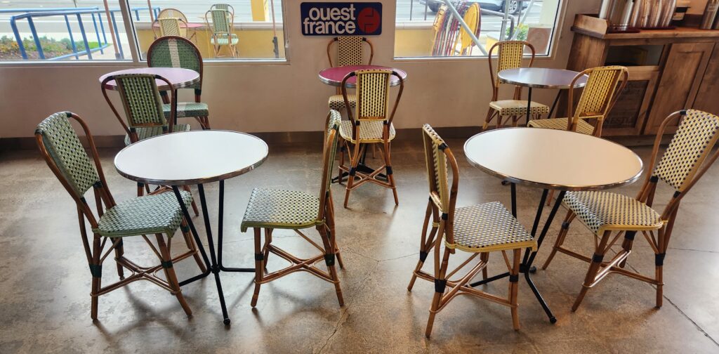 Cafe Bistro Chairs in Laguna Beach