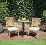 Laguna Bistro Chair – White & Cappuccino Side Dining Chair