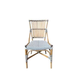 Laguna Bistro Chair – White & Cappuccino Side Dining Chair