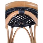 Black Cafe Counter Height Stool 26"