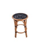 Black Cafe Counter Height Stool 26"
