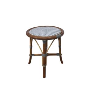 White and Grey Cafe Low Stool