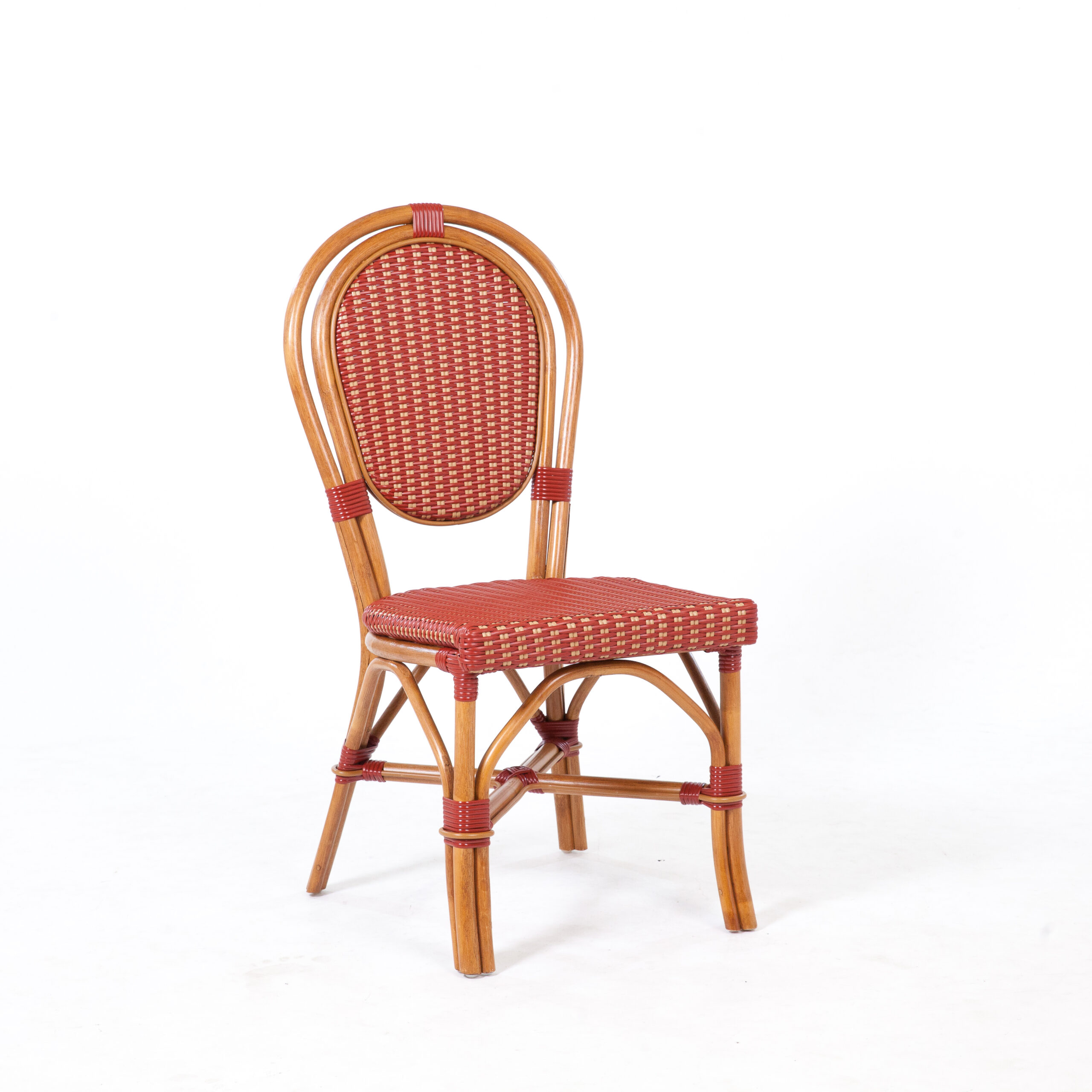 Red & Cream Milano Bistro Chair by Aspen Brands.
