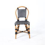 Aspen Brands Black and White Bistro Chair