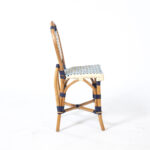 Navy, Cream, & Lite Blue Cafe Bistro Chair by Aspen Brands