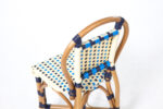 Navy, Cream, & Lite Blue Cafe Bistro Chair by Aspen Brands