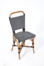 Aspen Brands Black and White cafe Bistro Chair