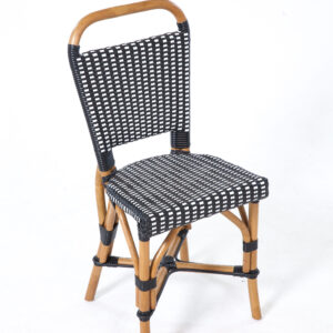 Aspen Brands Black and White cafe Bistro Chair