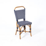 Navy and White Cafe Bistro Chair by Aspen Brands.