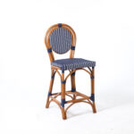 ASpen Brands Navy and WHite COunter Height Stool.